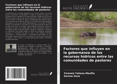 Buchcover von Factores que influyen en la gobernanza de los recursos hídricos entre las comunidades de pastores