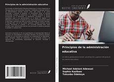 Principios de la administración educativa kitap kapağı