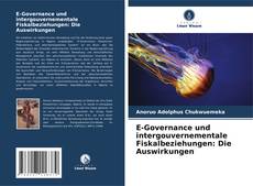 Buchcover von E-Governance und intergouvernementale Fiskalbeziehungen: Die Auswirkungen