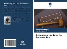 Buchcover von Bedeutung von Land im Common Law