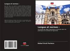 Langue et normes : kitap kapağı