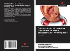 Couverture de Optimization of complex treatment of acute sensorineural hearing loss