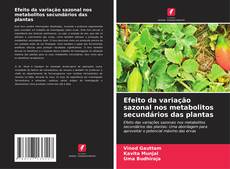 Buchcover von Efeito da variação sazonal nos metabolitos secundários das plantas