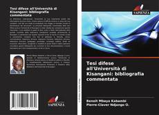 Bookcover of Tesi difese all'Università di Kisangani: bibliografia commentata