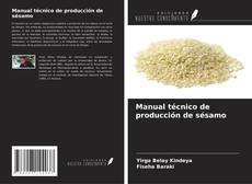 Manual técnico de producción de sésamo kitap kapağı