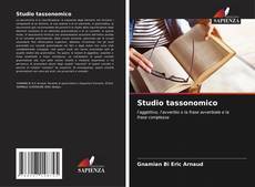 Portada del libro de Studio tassonomico