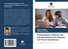 Psychologische Faktoren, die die unternehmerische Neigung von Frauen beeinflussen kitap kapağı