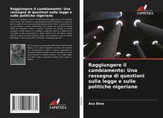 Raggiungere il cambiamento: Una rassegna di questioni sulla legge e sulle politiche nigeriane的封面