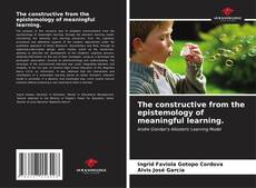 Portada del libro de The constructive from the epistemology of meaningful learning.