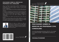 Buchcover von PRECISIONES SOBRE EL DERECHO DE PROPIEDAD CIVIL CONGOLEÑO
