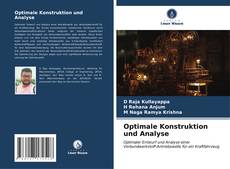 Buchcover von Optimale Konstruktion und Analyse