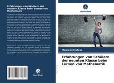 Portada del libro de Erfahrungen von Schülern der neunten Klasse beim Lernen von Mathematik