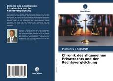 Portada del libro de Chronik des allgemeinen Privatrechts und der Rechtsvergleichung