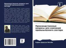 Buchcover von Производственные вопросы для компаний промышленного сектора