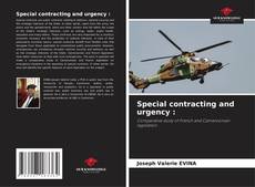 Capa do livro de Special contracting and urgency : 
