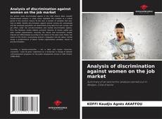 Buchcover von Analysis of discrimination against women on the job market