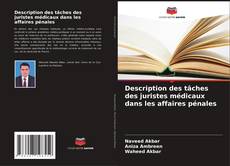 Buchcover von Description des tâches des juristes médicaux dans les affaires pénales