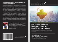 Portada del libro de Recomendaciones políticas para los conflictos de tierras