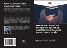 Buchcover von Nature de l'évolution, modèle changeant et questions relatives à la gouvernance locale