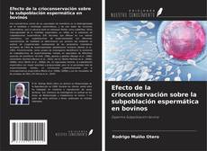 Buchcover von Efecto de la crioconservación sobre la subpoblación espermática en bovinos