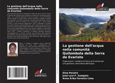 Capa do livro de La gestione dell'acqua nella comunità Quilombola della Serra do Evaristo 