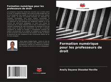 Buchcover von Formation numérique pour les professeurs de droit