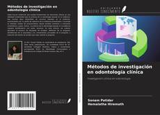 Capa do livro de Métodos de investigación en odontología clínica 