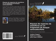 Bookcover of Riqueza de especies de mamíferos en un fragmento de bosque semicaducifolio