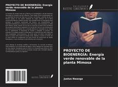 Portada del libro de PROYECTO DE BIOENERGÍA: Energía verde renovable de la planta Mimosa