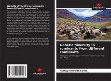 Couverture de Genetic diversity in ruminants from different continents