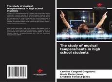 Capa do livro de The study of musical temperaments in high school students 