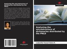 Capa do livro de Analysing the microstructure of dictionaries distributed by the PNLD 