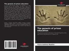 Portada del libro de The genesis of prison education