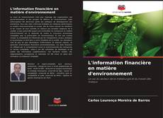 Buchcover von L'information financière en matière d'environnement