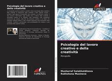Psicologia del lavoro creativo e della creatività kitap kapağı