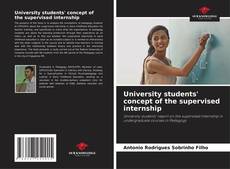 Buchcover von University students' concept of the supervised internship