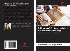 Buchcover von Efficacy of Croton Lechleri Sp in wound healing