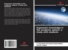 Обложка Ergonomic knowledge in the academic sphere: a study with students