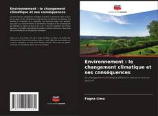 Обложка Environnement : le changement climatique et ses conséquences