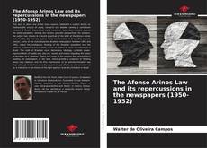 Capa do livro de The Afonso Arinos Law and its repercussions in the newspapers (1950-1952) 
