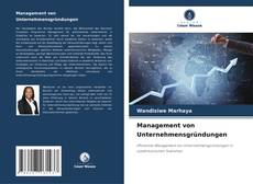 Couverture de Management von Unternehmensgründungen