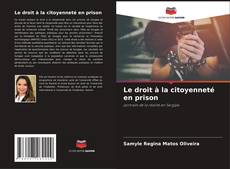 Le droit à la citoyenneté en prison kitap kapağı