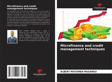 Capa do livro de Microfinance and credit management techniques 