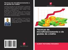 Técnicas de microfinanciamento e de gestão do crédito kitap kapağı
