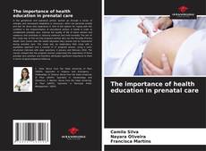 Portada del libro de The importance of health education in prenatal care