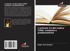 Bookcover of L'articolo 13 del Codice CIMA: contesto e problematiche
