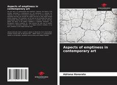 Copertina di Aspects of emptiness in contemporary art