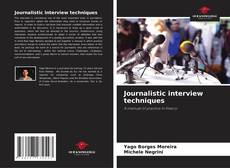 Journalistic interview techniques kitap kapağı