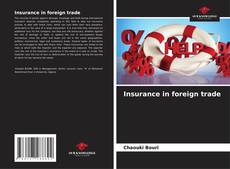 Bookcover of Insurance in foreign trade