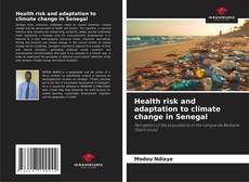 Buchcover von Health risk and adaptation to climate change in Senegal